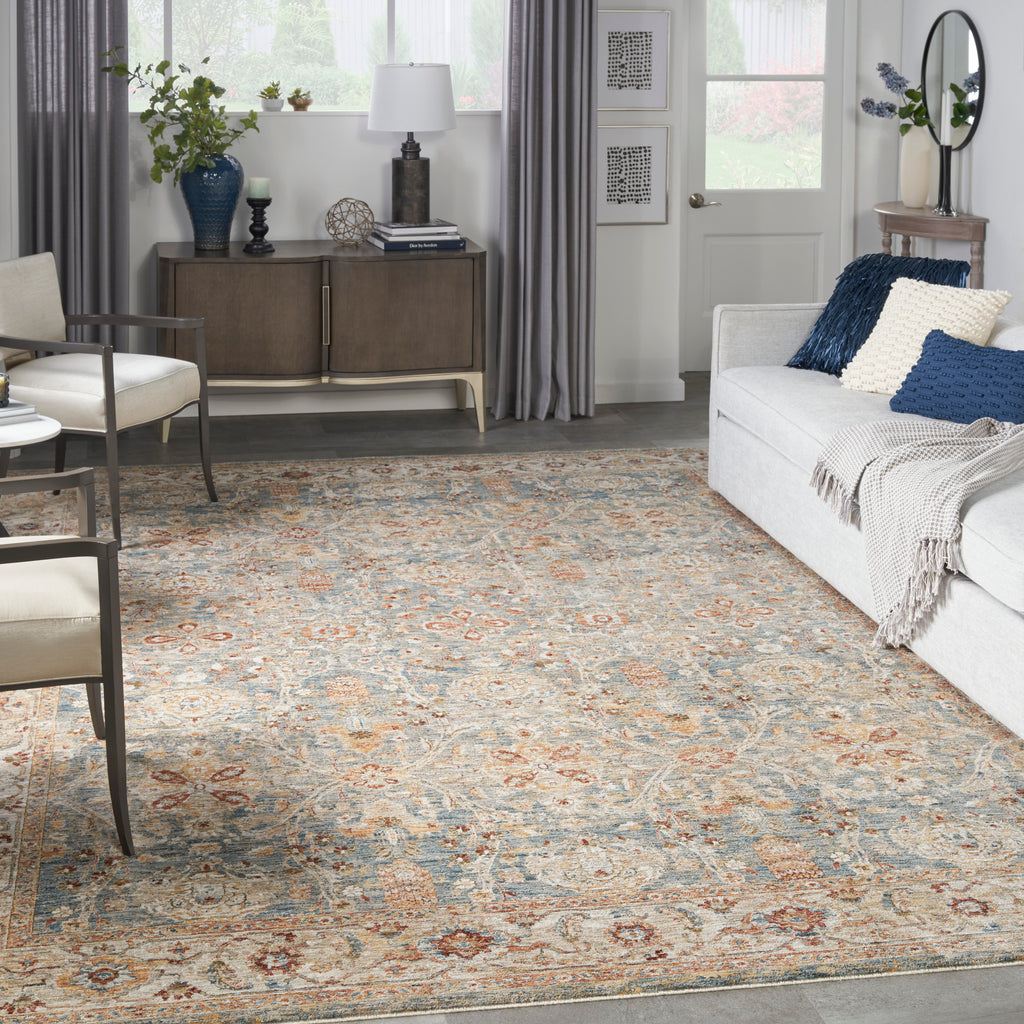 nourison sahar shr03 blue rug