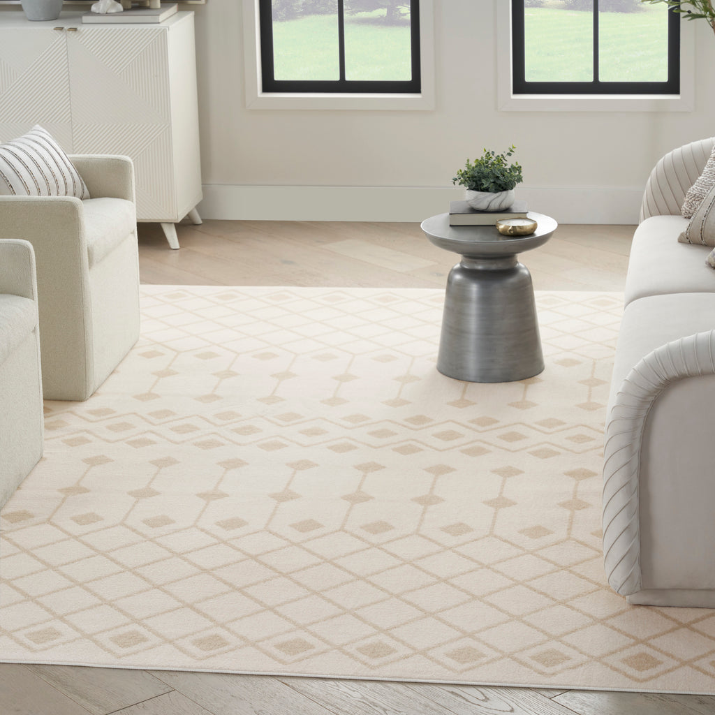 nourison grafix grf37 ivory beige rug