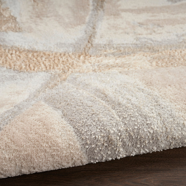 nourison brushstrokes bsk01 beige grey rug
