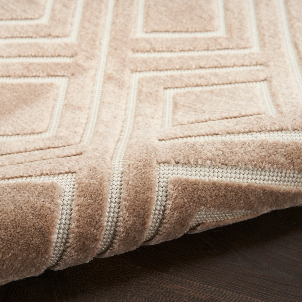 nourison care free caf03 brown rug