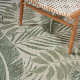 nourison garden oasis goa02 ivory green rug