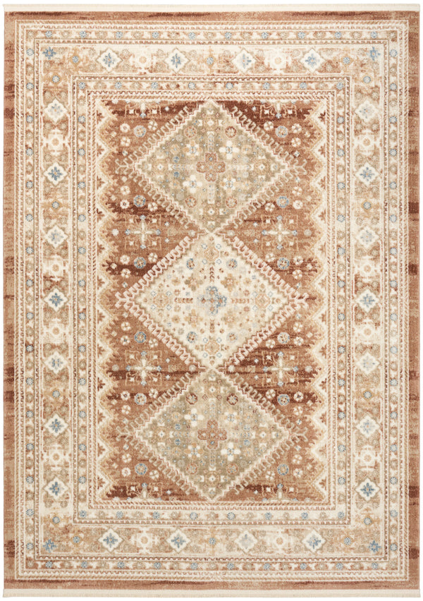 nourison pardis prd04 rust rug