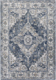 Hauteloom Telina TELI Blue Machine Made Polypropylene Rug