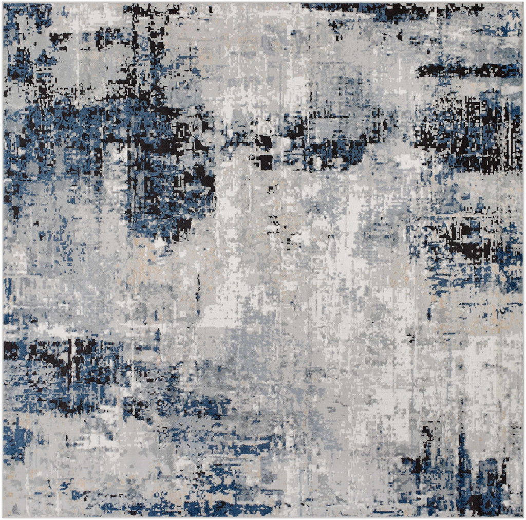 Hauteloom Telina TELI Blue Machine Made Polypropylene Rug