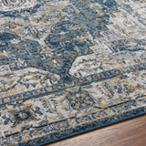 Hauteloom Telina TELI Blue Machine Made Polypropylene Rug