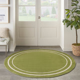 nourison nourison essentials nre02 green ivory rug