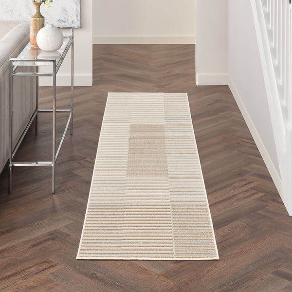 nourison brushstrokes bsk04 beige silver rug
