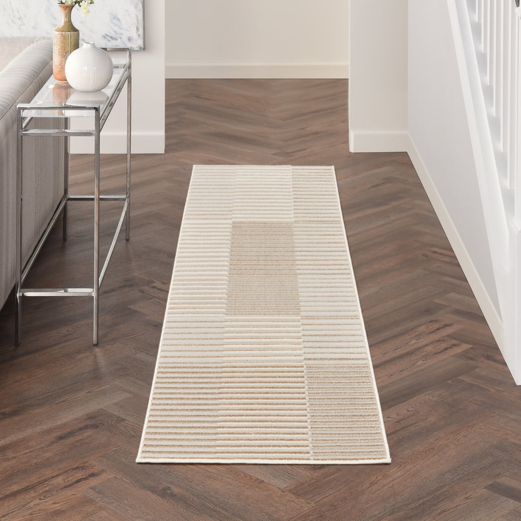 nourison brushstrokes bsk04 beige silver rug