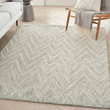 nourison interlock itl04 teal rug