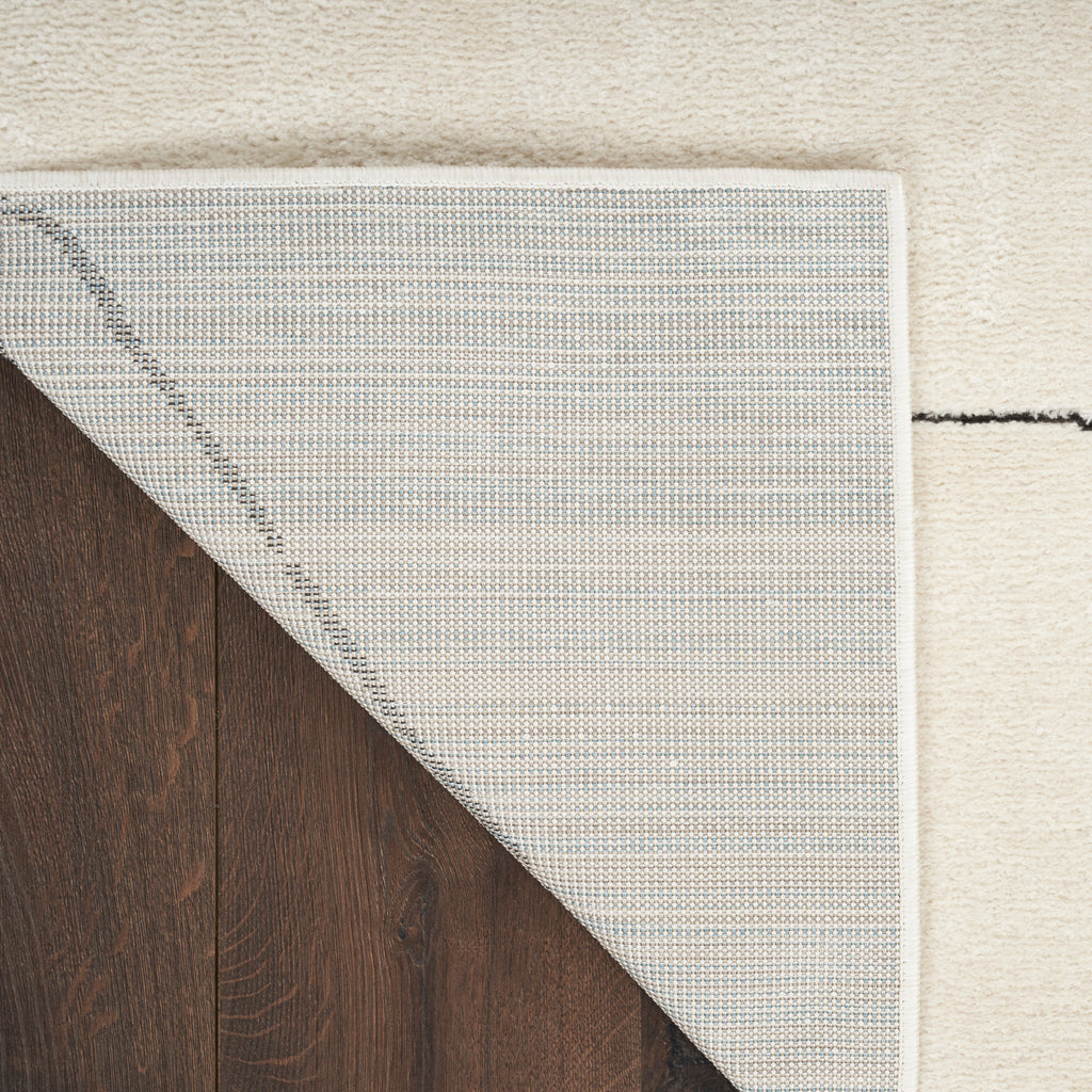 nourison modern comfort mnc02 ivory black rug