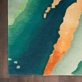 nourison prismatic prs30 emerald rug