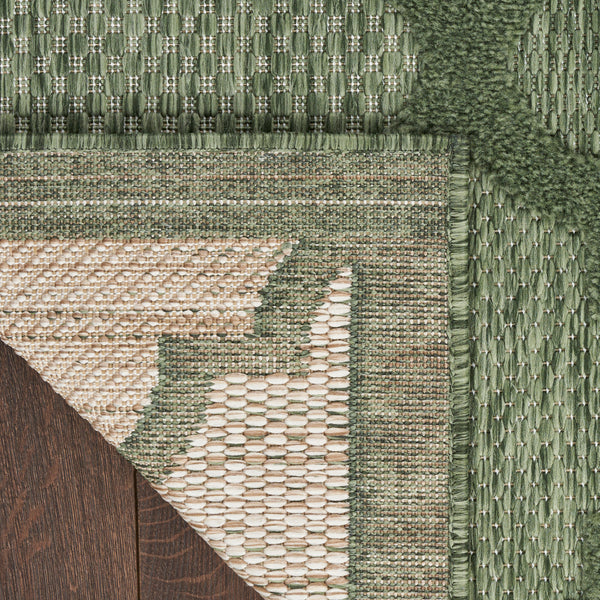 nourison easy care nes01 green rug