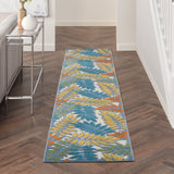 nourison aloha alh18 ivory multi rug