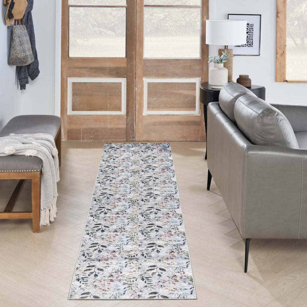 nourison nourison washables nwb05 grey multicolor rug