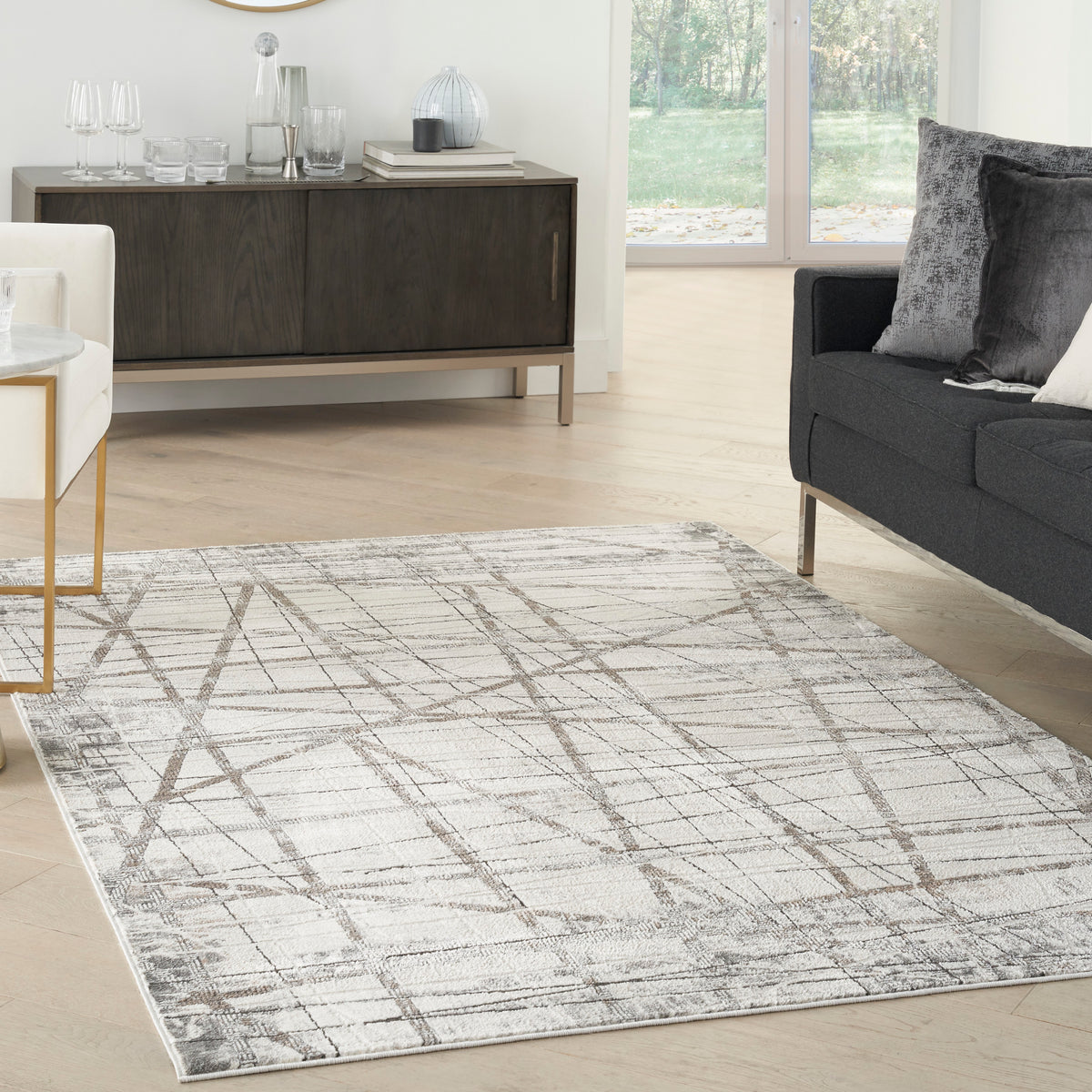 nourison desire dsr03 grey silver rug