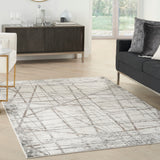 nourison desire dsr03 grey silver rug