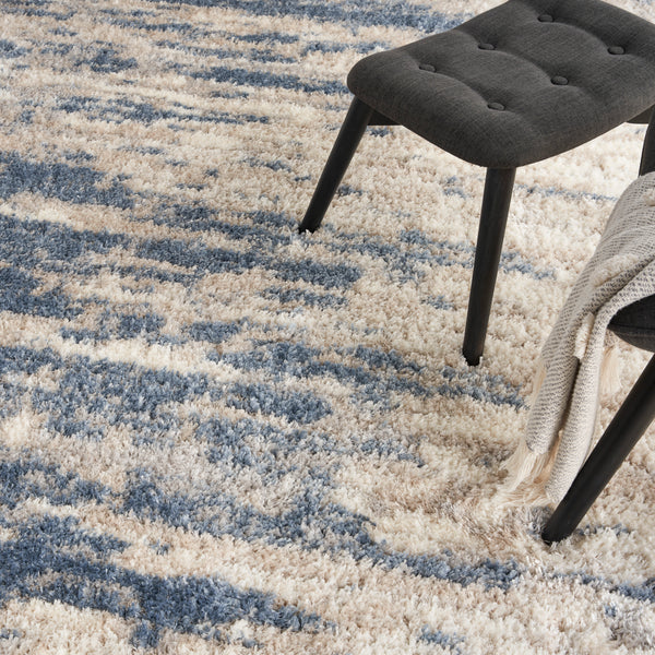 nourison dreamy shag drs10 light blue grey rug