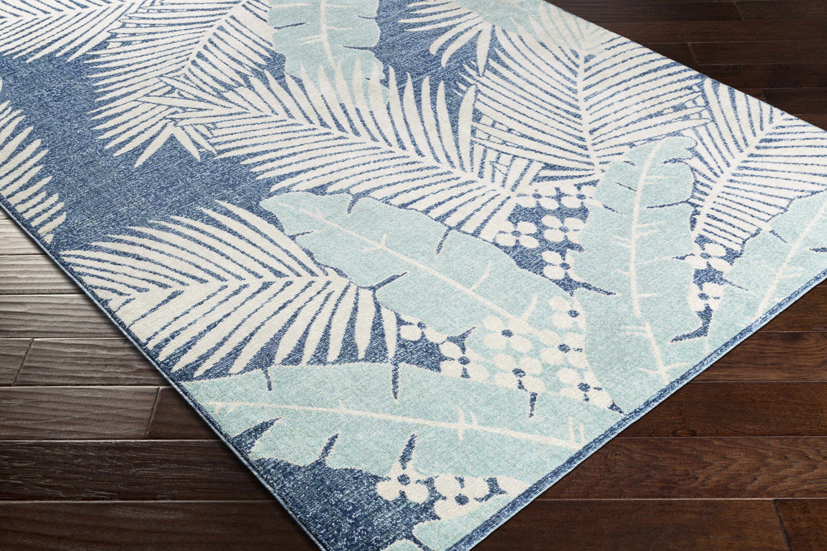 Hauteloom Thebarton THEBA Aqua Machine Made Polypropylene Rug