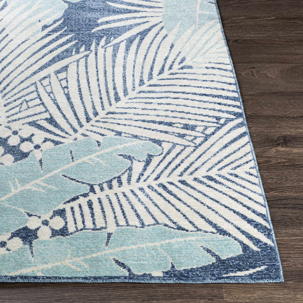 Hauteloom Thebarton THEBA Aqua Machine Made Polypropylene Rug