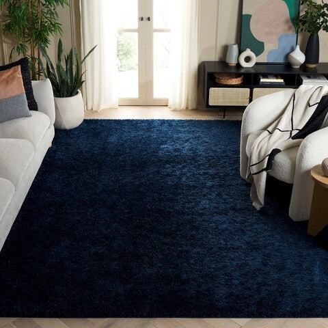 safavieh clearance tahoe shag tho670n navy rug