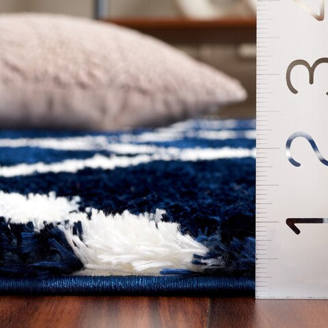 safavieh clearance tahoe shag tho675n navy rug