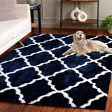 safavieh clearance tahoe shag tho675n navy rug
