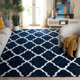 safavieh clearance tahoe shag tho675n navy rug