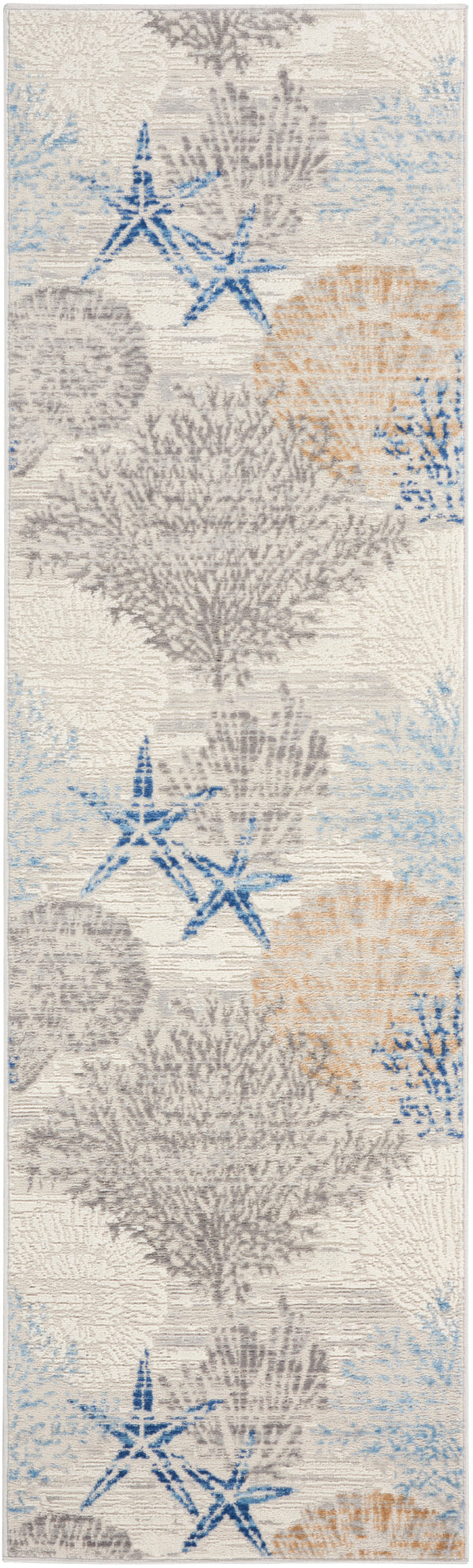 nourison seaside sds04 ivory grey blue rug