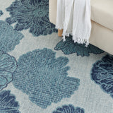 nourison garden oasis goa04 blue rug