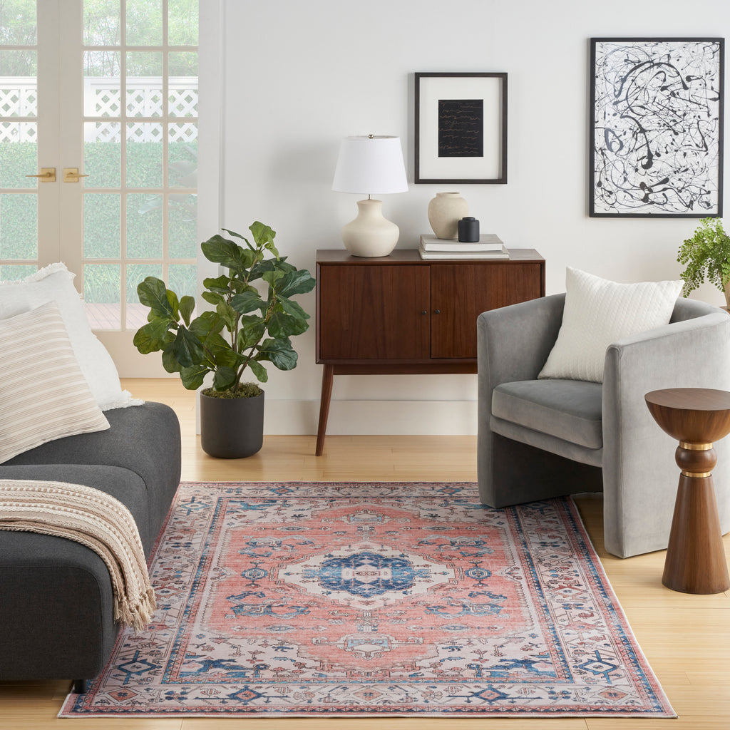 nourison fulton ful11 coral rug