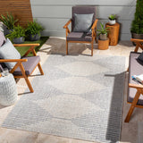 Hauteloom Tililan TILIL Blue Machine Made Polypropylene Rug