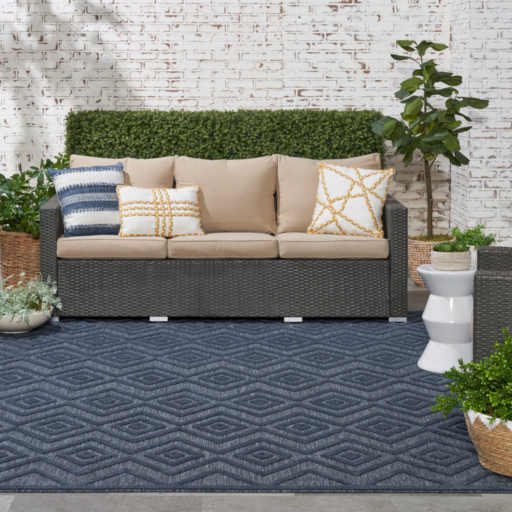 nourison versatile nrv01 navy blue rug