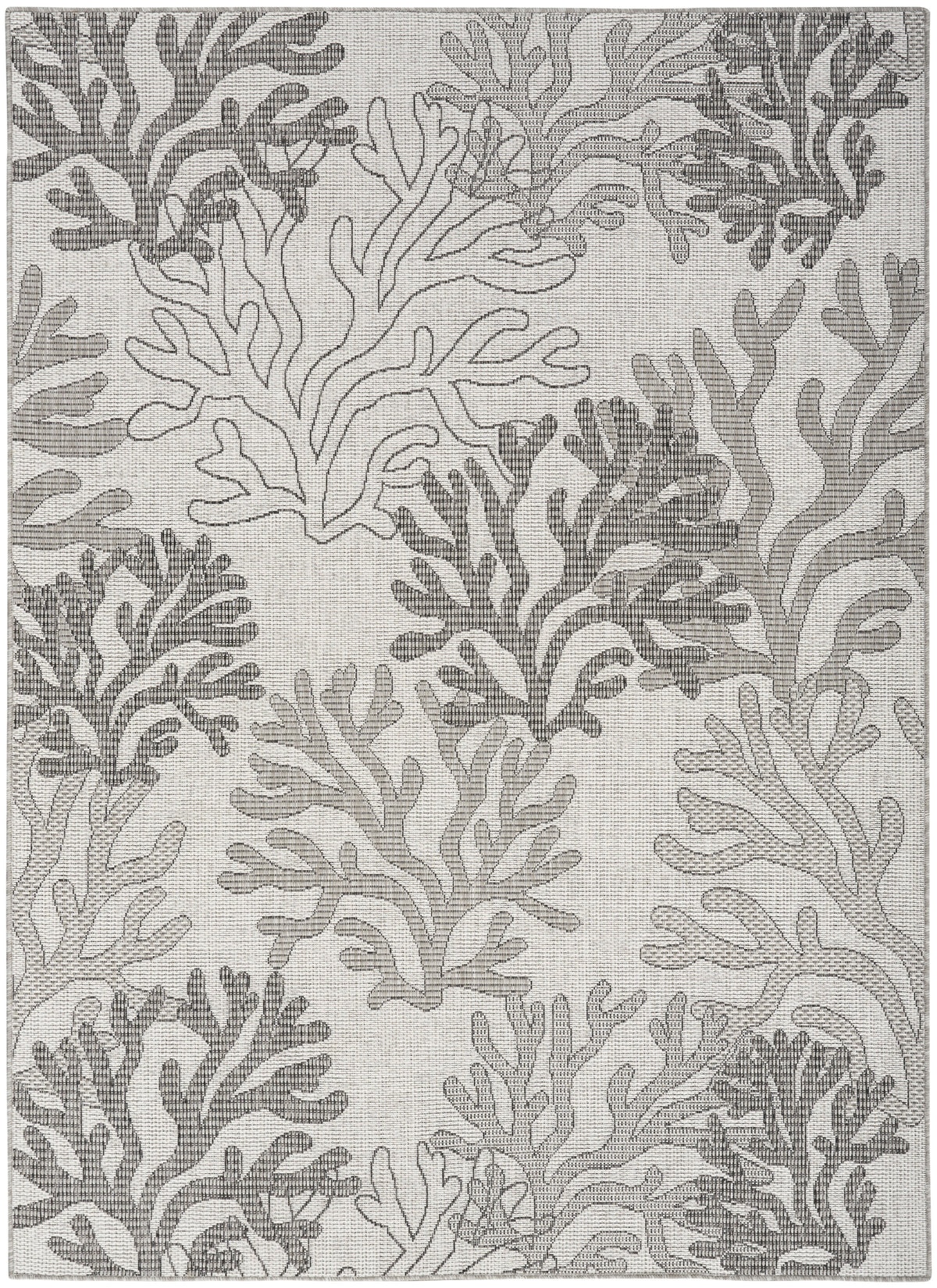 nourison garden oasis goa05 grey rug