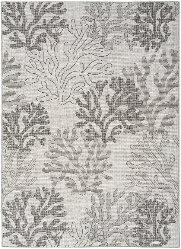 nourison garden oasis goa05 grey rug