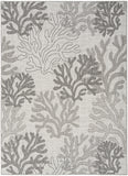 nourison garden oasis goa05 grey rug