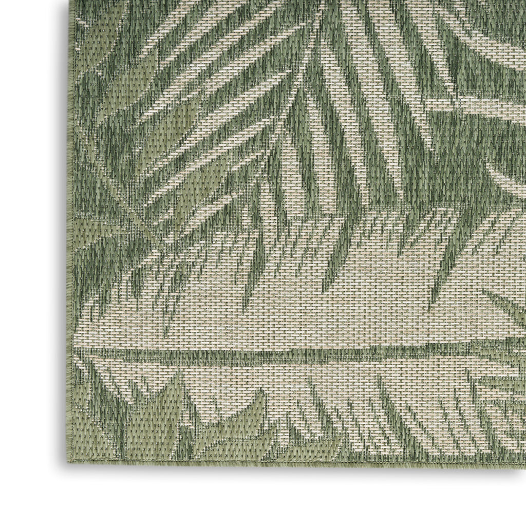 nourison garden oasis goa02 green ivory rug