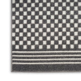 nourison care free caf02 grey rug