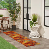 nourison nourison essentials nre06 flame rug