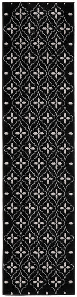 nourison nourison essentials nre04 black ivory rug