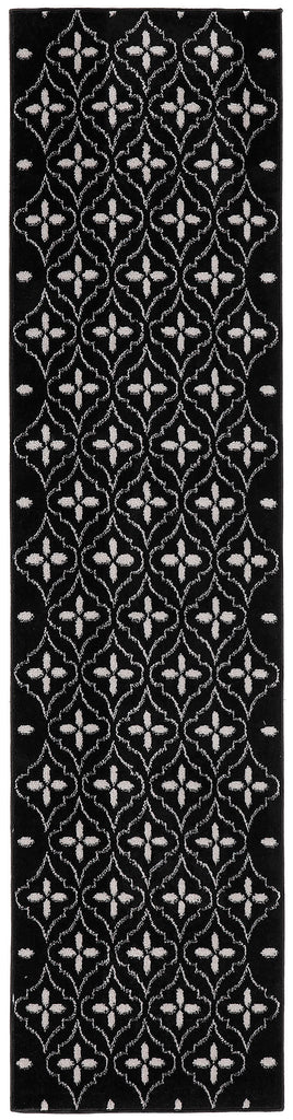 nourison nourison essentials nre04 black ivory rug
