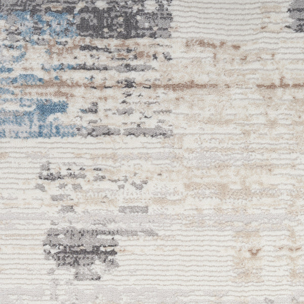 nourison ck022 infinity ifn06 ivory grey blue rug