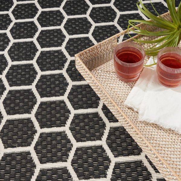 nourison twist reversible tws01 black rug