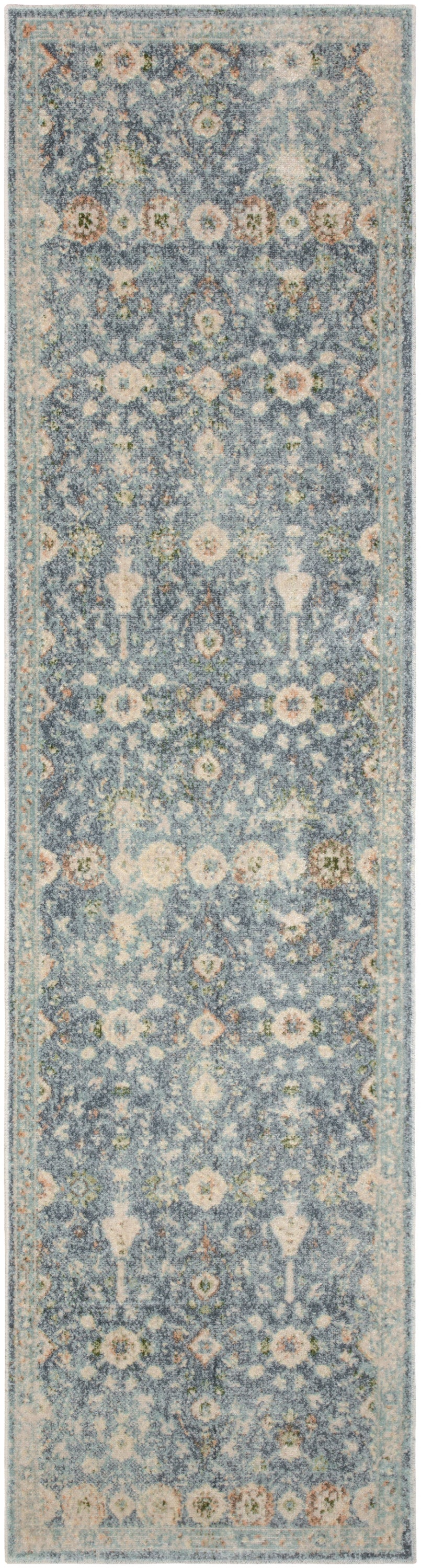 nourison astra machine washable asw16 teal beige rug