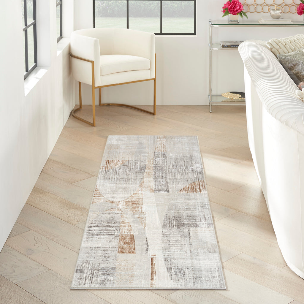 nourison iliana ili04 grey rug