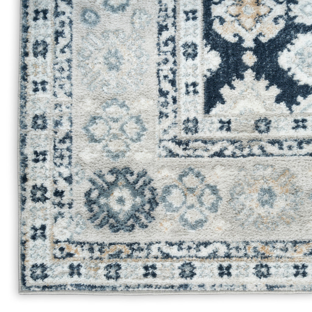 nourison dekor dek02 grey navy rug