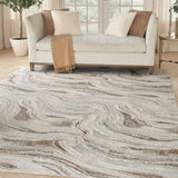 nourison glitz glz22 grey gold rug