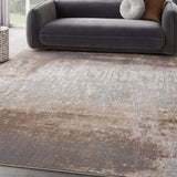 nourison elation etn07 grey ivory rug
