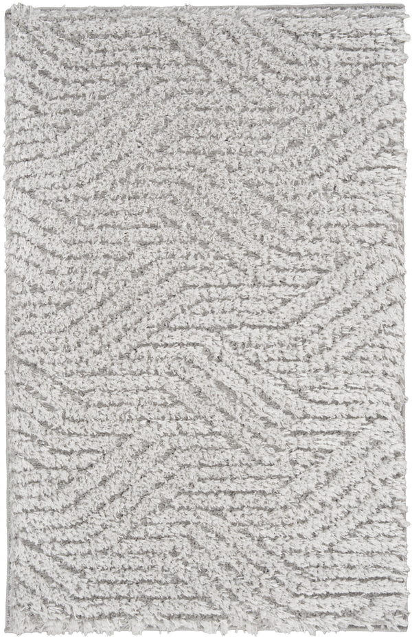 nourison surfaces sfc01 silver grey rug