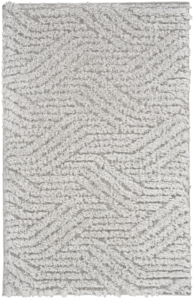 nourison surfaces sfc01 silver grey rug