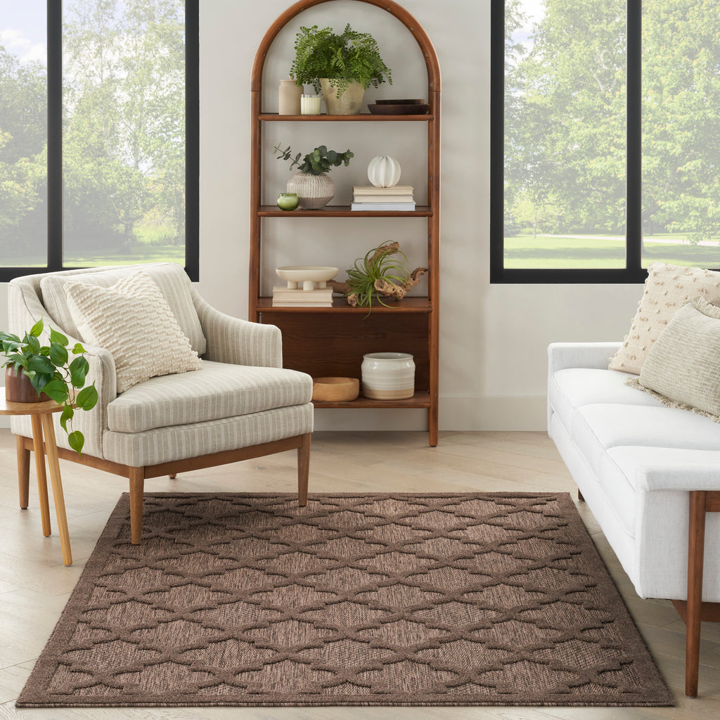 nourison easy care nes01 brown rug